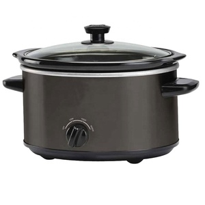 Cuiseur à mijotage électrique <span class=keywords><strong>4</strong></span> quad, cuisson de comptoir, avec ouverture amovible pour la friture, les soupe et les ragoût, lavable au lave-vaisselle - Product Image 1