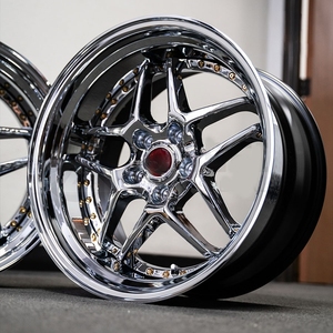 Juego de 2 o 3 Piezas de Llantas Forjadas Cromadas de Perfil Bajo de 17, 18, 19 y 22 Pulgadas para Blitz 03, Compatibles con 350Z, G35, <span class=keywords><strong>Supra</strong></span>, RX7, NISSAN SILVIA S15 - Product Image 2