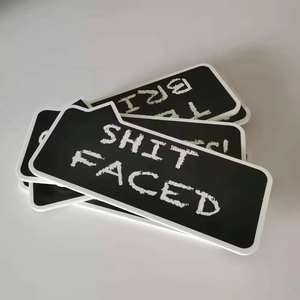 Impressão Digital Impermeável Personalizado Transparente PVC Vinyl Cling Glass Wall Sticker para Publicidade Promoção - Product Image 5