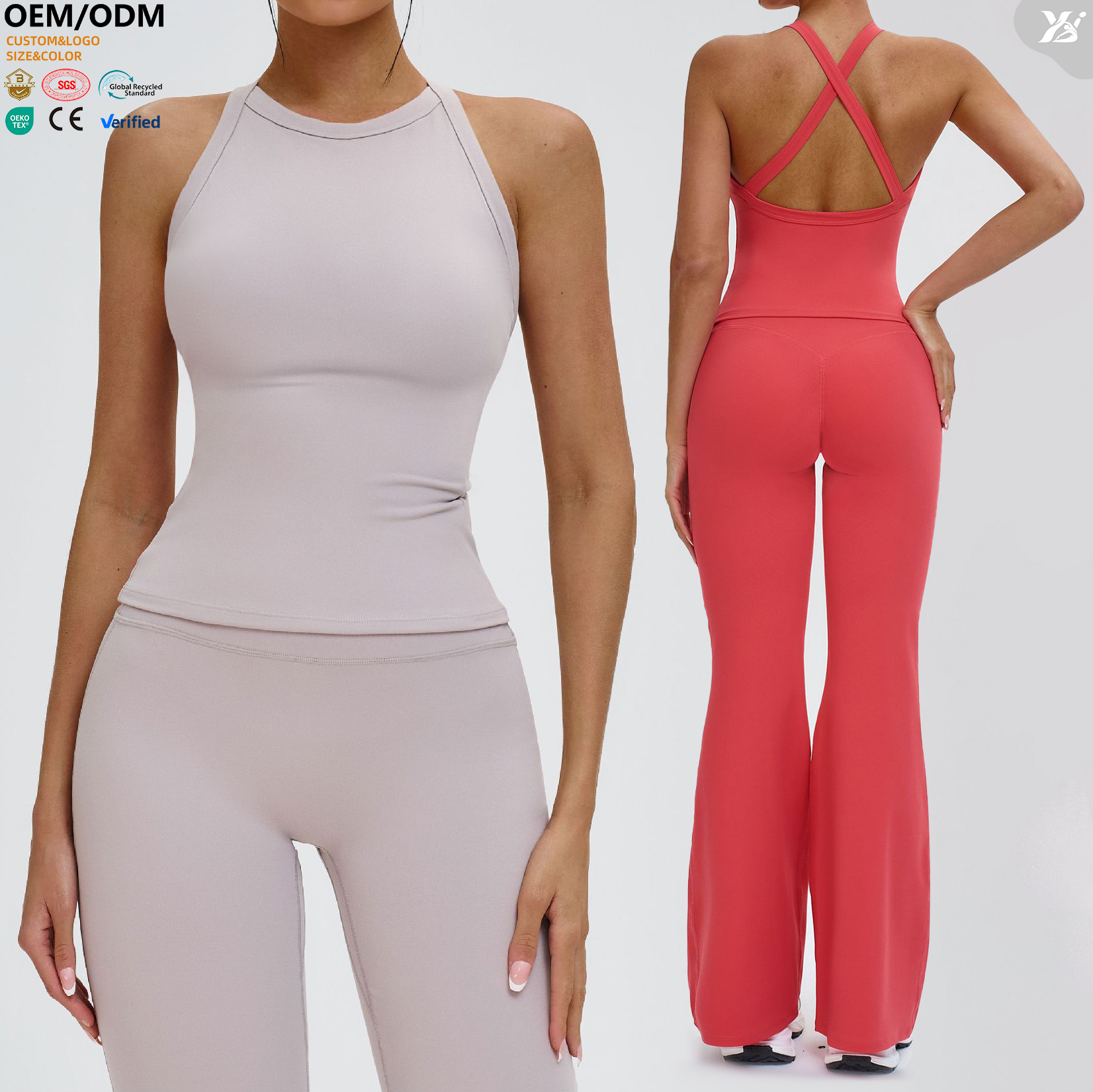 XW-EBX4516-2 Activewear Cross Back Vest Fitness Gym Clothing Custom Workout Outfit Chest Pads Women's Sports Tank Top