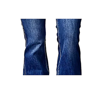 여성용 빈티지 FR 미드라이즈 부츠 크로싱 우븐 데님 진 방염 바지 여름/겨울/가을/봄 도매 - Product Image 5