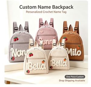 Customized One Pound Hair Replacement Embroidered Strawberry Corduroy Zipper Closure Backable Makeup Bag - Product Image 1