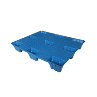 Palette en plastique à 9 pattes de moule de soufflage latéral simple du HDPE 1000*800 écologique résistant pour le stockage disponible à la vente