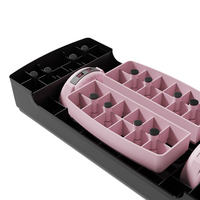Máquina Aeróbica Ajustable con Superficie Antideslizante, Plataforma de Step para Ejercicios Cardiovasculares y Moldeamiento de Piernas en Casa