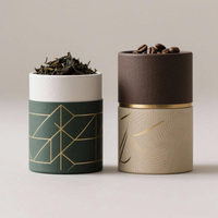 Emballage en tube de papier kraft écologique, emballage en carton biodégradable pour thé, café, grains, tube en papier personnalisé