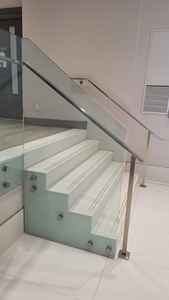 ราวบันไดสเตนเลสขนาด50*25มม. ข้อต่อปลายท่อราวบันไดกระจก - Product Image 4