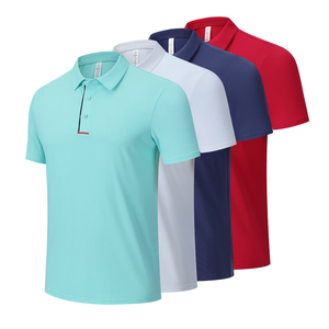 Expédition rapide Slim Fit Polo Extensible Personnalisé Mélange Couleur Résistant À La Décoloration Anti-Rides Marque Promotion Porter - Product Image 4