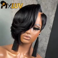 Perruques Bob sans colle en dentelle HD grande taille brun foncé, cheveux humains bruts, sans perte de cheveux, pour la coupe, vente en gros