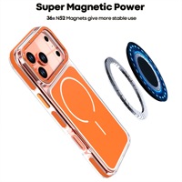 Accessoires de luxe magnétiques pour iPhone 18 17 Pro Max 16 15 13 – Coque de téléphone tendance avec charge sans fil et anti-chute