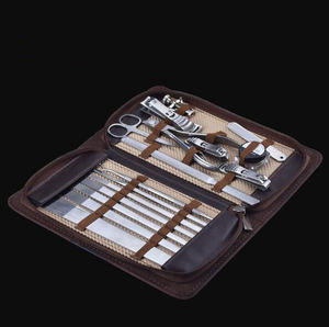 Set peralatan manikur pedikur kuku terlaris 16 buah untuk hadiah Kit perjalanan - Product Image 4