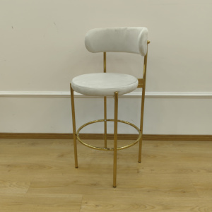 Đồ Nội Thất Trực Tuyến Mua Sắm Bọc Ghế Cao Ghế Cho Quán Cà Phê Phân Nhà Bếp Phân Đồ Nội Thất Mới 2025 Vàng Chân Thanh Ghế - Product Image 3
