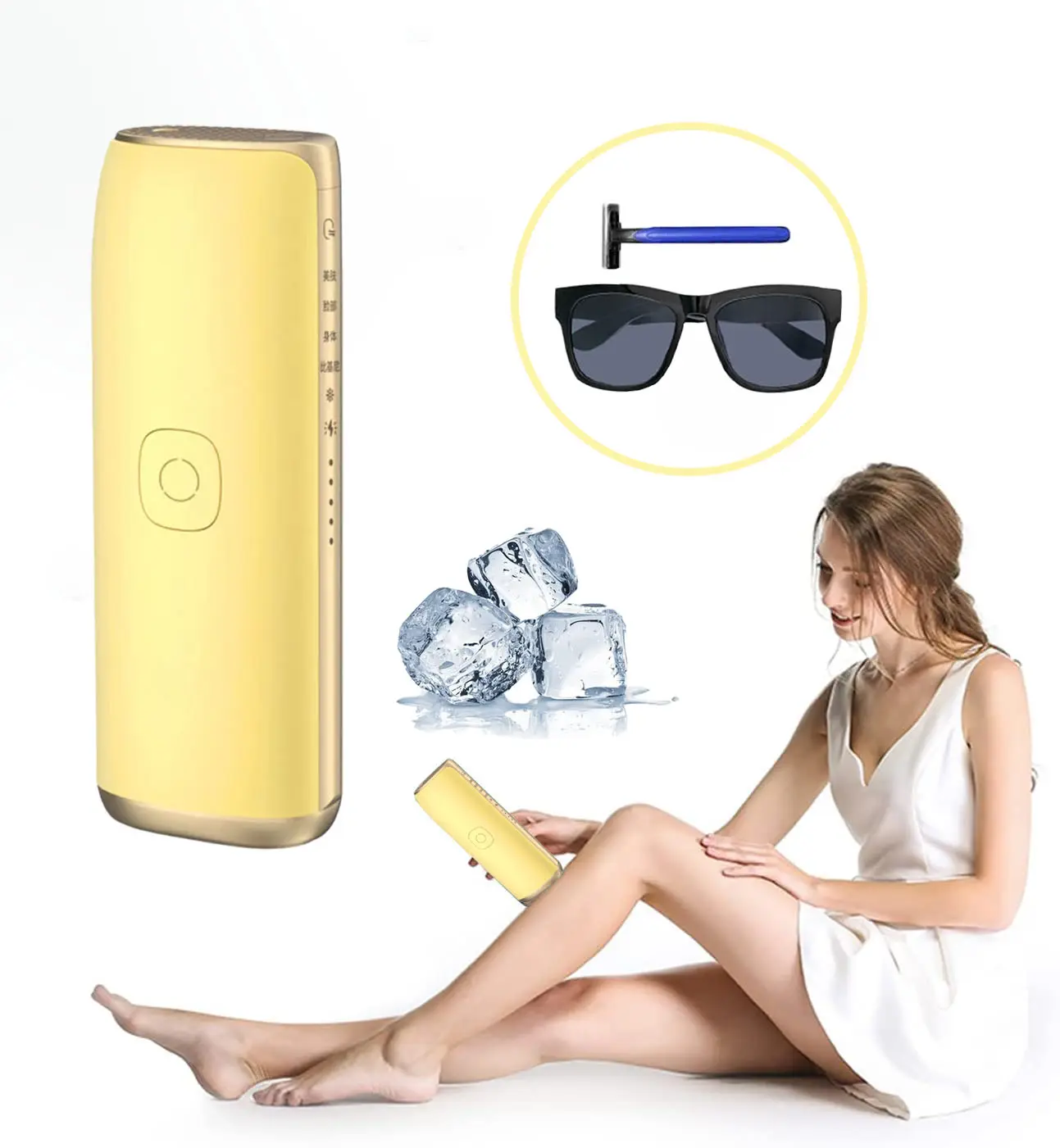 New Products Ice Cooling Ipl At Home Permanent Ice Cool Laser IPL Hair Removal Machine For Hands And Leg