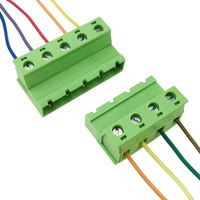 Connecteur mâle sans soudure à pas de 7,62 mm, à connexion rapide, sans outil, à pression, pour applications industrielles en ligne