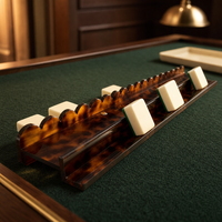 Supports de Mahjong Colorés pour Soirées Jeux, Porte-Tuiles en Acrylique en 7 Couleurs, Accessoires de Table de Mahjong Brillants pour la Maison et les Clubs
