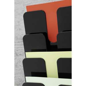 DURABLE - 1700008061 Flexiplus 6 A4 expositor de pared vertical, tamaño A4, 6 compartimentos, 247x1080x100mm - Product Image 4