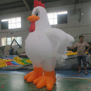Pollo inflable gigante de Navidad con sombrero para publicidad, 6m, 20 pies de alto, gran oferta - Product Image 6