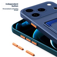 Étui de téléphone portable antichoc en TPU souple avec porte-cartes intégré pour iPhone 18 17 16 15 14 13 12 Pro Max – Populaire