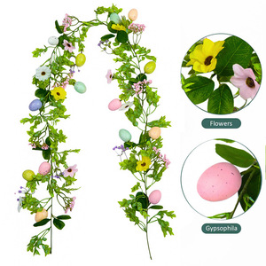 Guirlande de plantes artificielles en rotin 'Listening To The Spring' pour décoration de table de mariage intérieure, 200 cm - Product Image 2