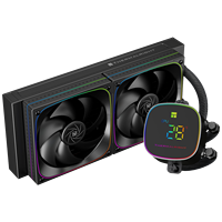 Refroidisseur liquide pour processeur AIO Thermalright Frozen Horizon 240 Digital ARGB Noir avec écran numérique et ventilateur PWM 240 mm pour PC de bureau gaming