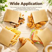 Sacs en papier kraft brun biodégradables écologiques avec design de luxe imprimé à l'écran pour les hamburgers, les sandwichs, les beignets et plus encore