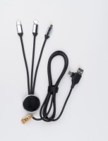 Câble de charge USB GRS 6 en 1 LED écologique 120 cm, boîte personnalisée, coffret cadeau de remerciement pour festival