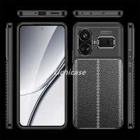 Lichicase étui de téléphone portable en cuir litchi de haute qualité pour housse de Protection antichoc Realme GT5