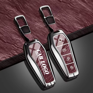 เคสหุ้มกุญแจรถยนต์แฟชั่นรูปแบบใหม่สำหรับ BYD Song Pro Plus Max Dmi EV Seal Dolphin ทำจากโลหะผสมสังกะสีและ TPU พร้อมลวดลายหินอุปกรณ์เสริมพวงกุญแจ - Product Image 5