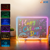 Tableau de dessin LED réglable à brancher pour la décoration esthétique de la pièce, enseigne de bar, menu de magasin, tablette de dessin pour enfants – Vente directe usine