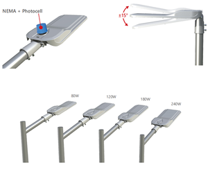 Farola LED 50W 80W 120W 180W 240W Iluminación LED para exteriores Farola LED Caminos rurales Parques Cuadrados y parques industriales - Product Image 6