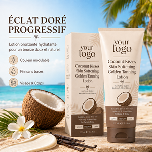 Loción Bronceadora Corporal de Venta Caliente, Brillo Natural, Cuidado Hidratante, Bronceado Graduable, Sensación Suave en la Piel, Loción Bronceadora Tropical con Coco - Product Image 4