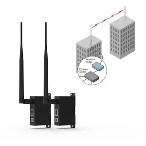 Ao ar livre 4K Câmera IP Ethernet Ponte sem fio 1000 metros Longa Distância Câmera de rede Wifi POE NVR AP Transmissor Receptor