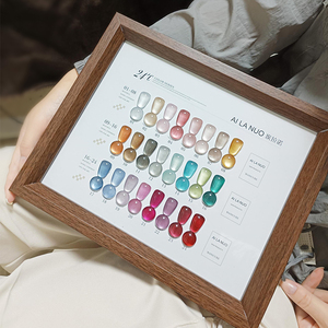 AILANUO เจลทาเล็บแม่เหล็กแบบตาแมว 24 สี ลอกออกได้ด้วยการแช่ ใช้กับหลอด UV/LED ติดทนนาน เงางาม ออกแบบแบรนด์ของคุณเอง เจลที่สามารถอบด้วยแสง UV ได้ - Product Image 1