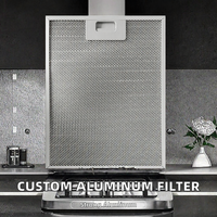 Filtre à graisse en maille d'aluminium personnalisé DTAF pour hotte de cuisine, nouveau filtre purificateur d'air pour hotte, efficacité 0,3 µm