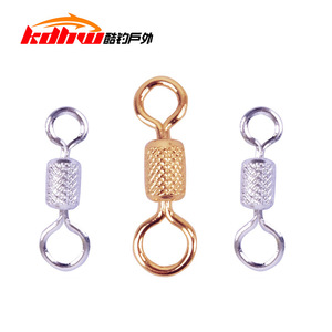 Figure Eight Swivels 8 10 12 Size Gold Steel Fishing Connectors For Main Line Lead Line Use - Product Image 4