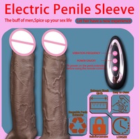 Manchon d'extension de pénis réaliste pour homme, préservatif retardant l'éjaculation, manchon de pénis pour homme, sex toy pour adulte, outil érotique, dropshipping.