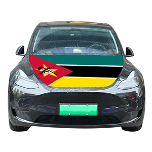 Drapeau <span class=keywords><strong>de</strong></span> couverture <span class=keywords><strong>de</strong></span> moteur <span class=keywords><strong>de</strong></span> capot <span class=keywords><strong>de</strong></span> voiture du Mozambique 87% Polyester + 13% Spandex résistant à l'usure Durable personnalisé pour les agences <span class=keywords><strong>de</strong></span> voyages - Product Image 3