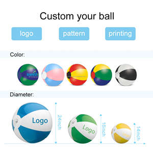 Joee סיטוני קידום מותאם אישית כדורי החוף pvc מתנפחים חיצונית צבעוני חוף כדורי צעצוע לפוצץ את כדור החוף קשת - Product Image 6