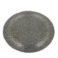 Traitement de vente directe d'usine et tapis perlé personnalisé fait à la main tasse Matdishes disque Pad dîner drapeau tapis de Table thé tapis de Table 127