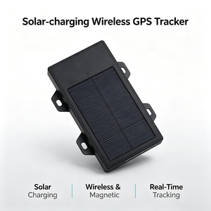 Traceur GPS sans fil 4G à charge solaire, batterie 12000 mAh, longue autonomie, pour le <span class=keywords><strong>suivi</strong></span> de véhicules, d'actifs et de conteneurs, localisateur magnétique - Product Image 1