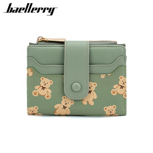 กระเป๋าสตางค์ผู้หญิง Baellerry ลายสัตว์ ซิปใส่เหรียญ ใส่บัตร สีขาวนวล - Product Image 4