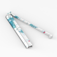 Porte-Carreaux Mahjong Style Chinois Portable Personnalisé Table Acrylique 2 en 1 Rack et Poussoir Combo