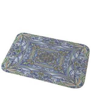 Tapis de salle de bain en flanelle, rectangulaire, à motif géométrique, absorbant et antidérapant, pour l'entrée de la salle de bain, tapis de toilette - Product Image 5