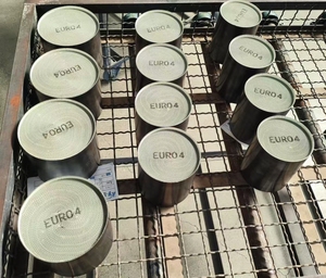 Premium kalite egzoz susturucu katalitik konvertör Euro <span class=keywords><strong>2</strong></span>/<span class=keywords><strong>3</strong></span>/4/5/6 petek Metal metalik katalizör - Product Image 3