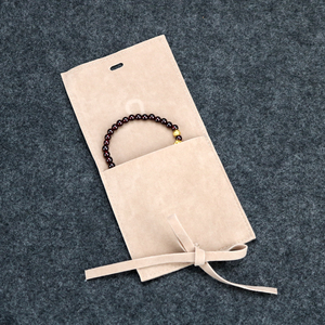 Custom logo Jewelry Packing Suede Velvet Jewelry Packaging Bags Microfiber Jewelry Pouch with Insert Pad for Necklace Display - Product Image 6