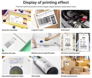 最安値 搭乗券プリンター 荷物プリンター 印刷済みサーマル荷物タグ 航空会社荷物タグ チケットプリンター - Product Image 3