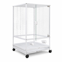 Cage à oiseaux moderne en verre pour grand perroquet, grande taille, bien ventilée, de qualité supérieure, vente chaude directe usine