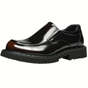 Chaussures Aurora personnalisées haut de gamme - Chaussures en cuir souple antidérapantes, décontractées, rétro et élégantes, chaussures de ville décontractées - Product Image 5