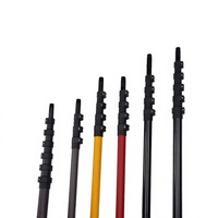 Perche télescopique en fibre de verre de 20 pieds pour nettoyage à haute portée, outil de nettoyage pour vitres et entretien de panneaux solaires