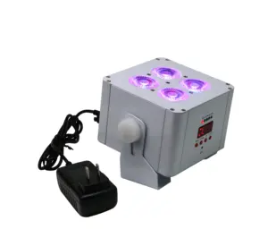 Colorful Light Weight Mini Battery Par Light With Wireless DMX And IR Remote Control LED Uplight 6In1 Rgbwa+uv