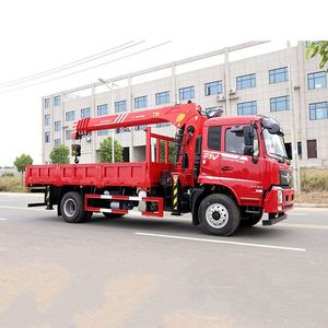 Camion grue à cabine double 4x2 Dongfeng D3V équipé d'une grue à flèche droite Sany 10T pour l'ingénierie municipale et l'entretien routier - Product Image 2